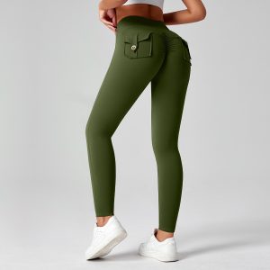 Women’s High Waisted Butt Lifting Yoga Pants – Stretchy Tummy Control Workout Leggings