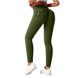 Women’s High Waisted Butt Lifting Yoga Pants – Stretchy Tummy Control Workout Leggings _ Fashionira