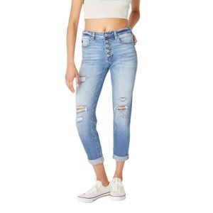 Women’s Ripped Straight Leg Jeans – Slim Fit Cropped Denim Pants _ Fashionira (3) Women’s Ripped Straight Leg Jeans – Slim Fit Cropped Denim Pants _ Fashionira